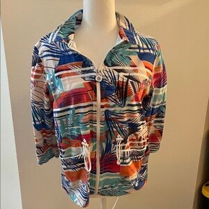 Onque Casuals Multicolor Tropical Jacket